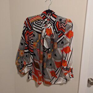 Jennifer Lopez pattern blouse - Size S